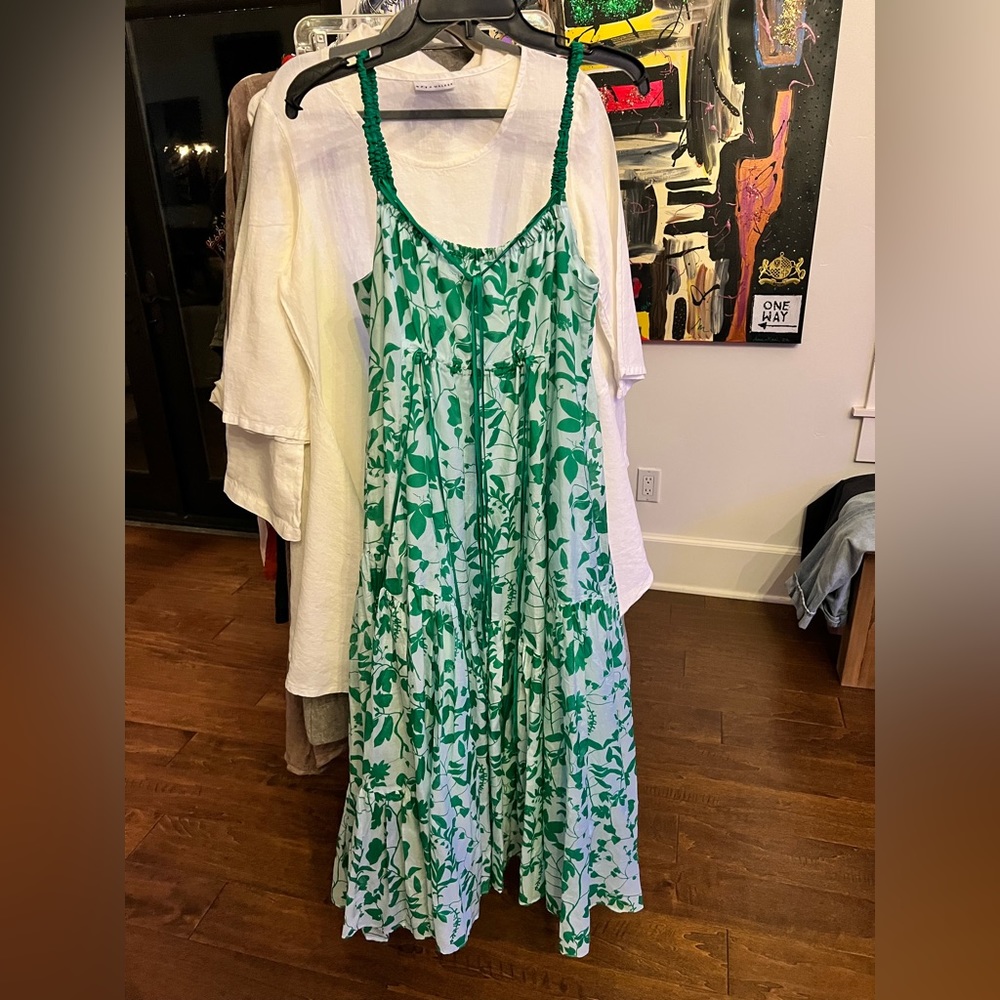 La Ligne Green Floral Dress